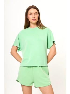 Tiffany & Tomato Düşük Omuz Modal Tişört