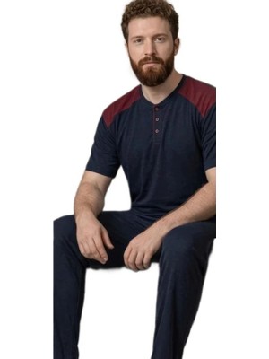 Bipamuk Büyük Beden Erkek Kısa Kol Pijama Takımı  Rahat Kesim 3xl–5xl