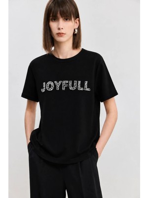 Tiffany & Tomato Joyfull Baskılı Modal Tişört