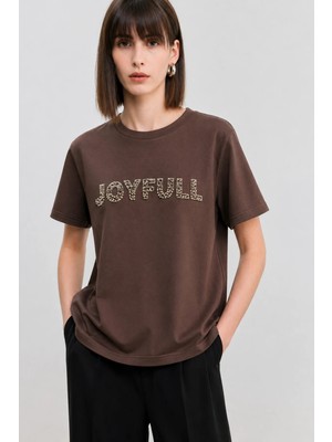 Tiffany & Tomato Joyfull Baskılı Modal Tişört
