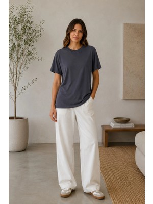 Tiffany & Tomato Oversize Basic Modal Tişört