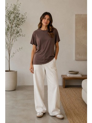 Tiffany & Tomato Oversize Basic Modal Tişört
