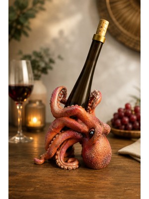 Gardenya Ahtapot Kraken Polyester Şaraplık