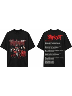 Tomris Dtg Baskı Slpknot Vol 3 Subliminal Verses Vintage Koleksiyon Oversize T-Shirt