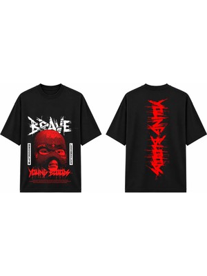 Tomris Dtg Baskı Yung Daily Grafik Oversize T-Shirt