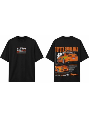 Tomris Dtg Baskı T. Supra Mk4  Oversize T-Shirt