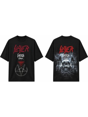 Tomris Dtg Baskı Slyr Murder Is My Future Oversize T-Shirt