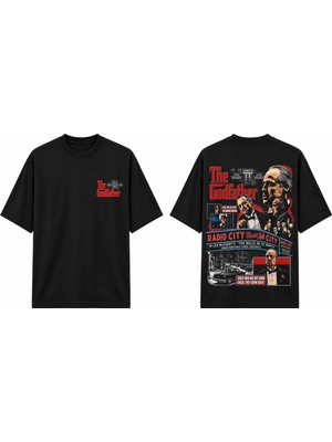 Tomris Dtg Baskı The Godfather Oversize T-Shirt