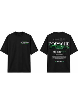 Tomris Dtg Baskı Porsche 911 Rs Oversize T-Shirt