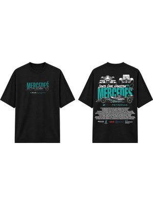 Tomris Dtg Baskı Amg Petronas Motorsport Oversize T-Shirt