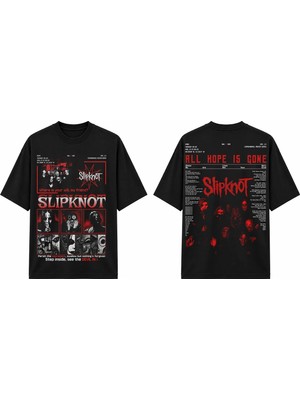 Tomris Dtg Baskı Slpknot Dead Memories Vintage Koleksiyon Oversize T-Shirt