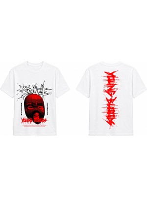 Tomris Dtg Baskı Yung Daily Grafik Oversize T-Shirt