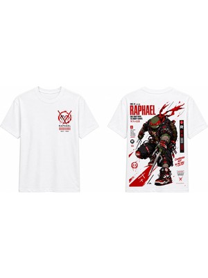 Tomris Dtg Baskı Raphael Ninja Kaplumbağalar Oversize T-Shirt