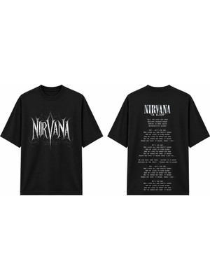 Tomris Dtg Baskı Nrvn In Utero Oversize T-Shirt