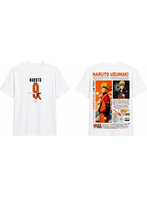 Tomris Dtg Baskı Naruto Uzumaki Anime Oversize T-Shirt