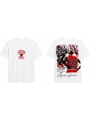Tomris Dtg Baskı M.jordann Goat Edition Oversize T-Shirt
