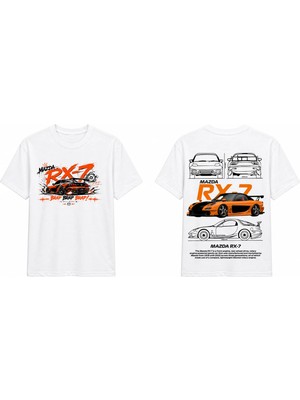 Tomris Dtg Baskı Mzd Rx-7 Oversize T-Shirt