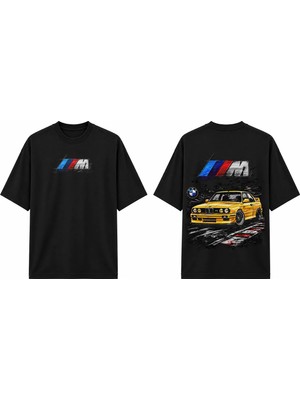Tomris Dtg Baskı  M Racing Urban Style Goversize T-Shirt