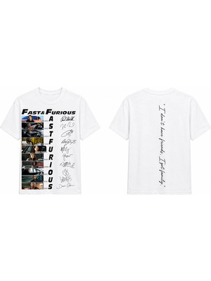 Tomris Dtg Baskı Fast & Furious Hatıra Oversize T-Shirt