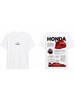 Tomris Dtg Baskı Honda Nsx Oversize T-Shirt