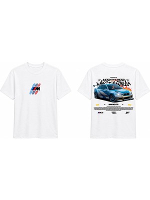 Tomris Dtg Baskı Need For Speed M3 Gtr Oversize T-Shirt