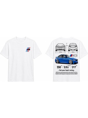 Tomris Dtg Baskı  M3 M Performance Otomobil Oversize T-Shirt