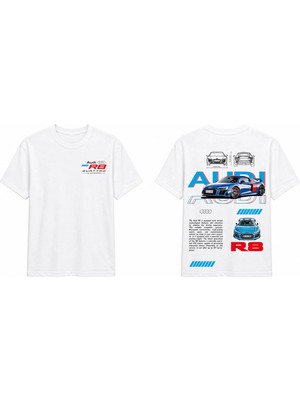 Tomris Dtg Baskı  R8 Quattro Supercar Oversize T-Shirt