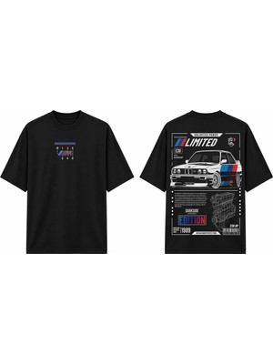 Tomris Dtg Baskı E30 M3 Limited Edition Oversize T-Shirt
