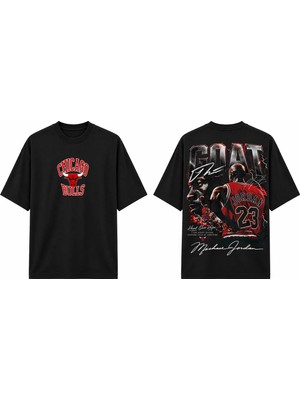 Tomris Dtg Baskı M.jordann Goat Edition Oversize T-Shirt