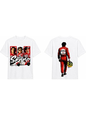 Tomris Dtg Baskı A.senna Formula 1 Efsanesi Oversize T-Shirt