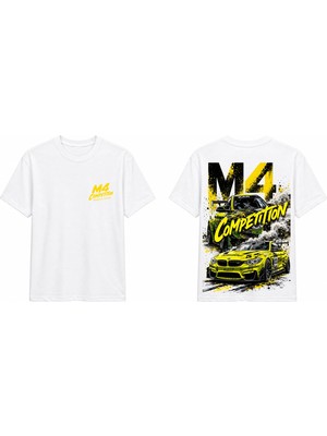 Tomris Dtg Baskı M4 Competition Motorsport Oversize T-Shirt