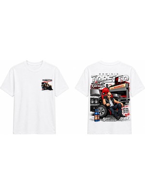 Tomris Dtg Baskı Dominic Toretto Fast Furious Oversize T-Shirt