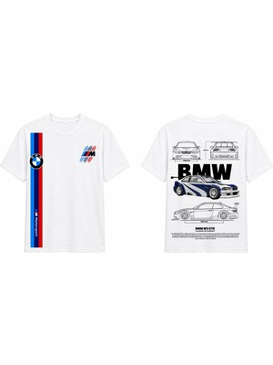 Tomris Dtg Baskı M3 Gtr Motorsport Oversize T-Shirt