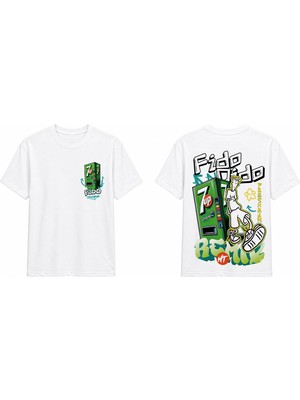 Tomris Dtg Baskı Fido Freshman Graffiti Oversize T-Shirt