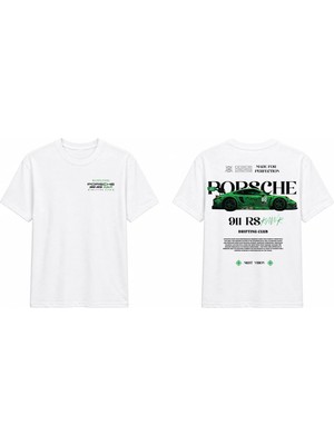 Tomris Dtg Baskı Porsche 911 Rs Oversize T-Shirt