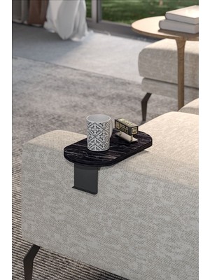 Yan Sehpa Ayarlanabilir Tepsi OVAL Dekoratif Modern Yatay Dikey Koltuk Sehpası BENDİR