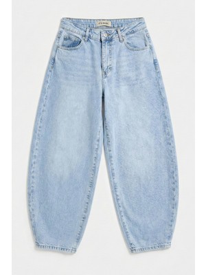 It's Basic Kadın Ice 4s6-3 Mega Balon Fit %100 Koton Denim Jean