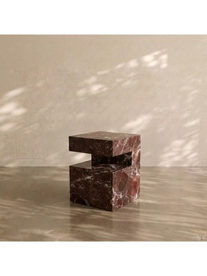 Adomar Marble Mermer Yan Sehpa