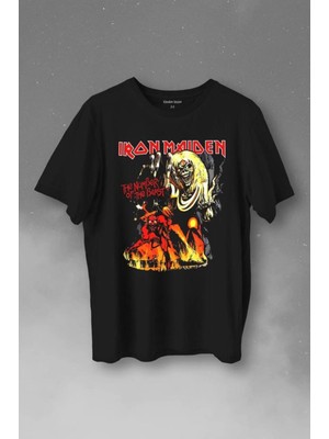  Iron Maiden 2 The Number Of The Beast Music Baskılı Tişört Unisex T-Shirt