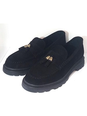 Step More Z3223131 Kadın Hakiki Deri Yüksek Taban Loafer Ayakkabı