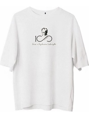 Vexor Erkek Baskılı T-Shirt Kısa Kol Bisiklet Yaka Regular Fit Rahat Kalıp Günlük Tişört - Beyaz