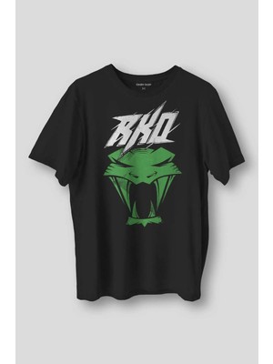  Green Viper Venom Randy Orton Yılan Wwe Rko Gym Spor Fight Güreş Baskılı Siyah Tişört