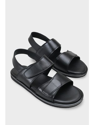 Capone Outfitters Wilfrid Cırt Cırtlı Çift Bantlı Açık Burunlu Erkek Sandalet