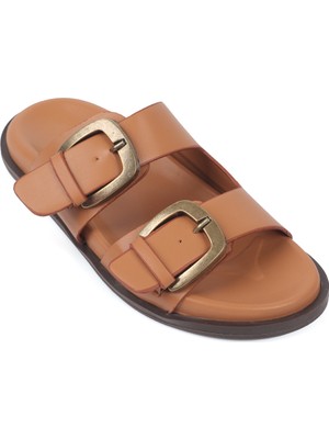 Capone Outfitters Ilyssa Iki Bantlı Tokalı Kadın Terlik