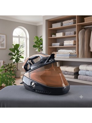 Tefal Pro Express Vision Siyah-Altın Kazanlı Ütü | Gözden Kaçan Kırışıklık Kalmaz, 9 Bar, 3000 W, 180 G/dk Buhar, Otomatik Temizlik