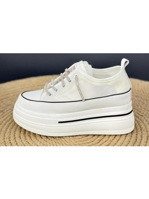 Bags Shoes Guja 24Y345-10 Kadın Yüksek İthal Taban Sneaker Spor Ayakkabı