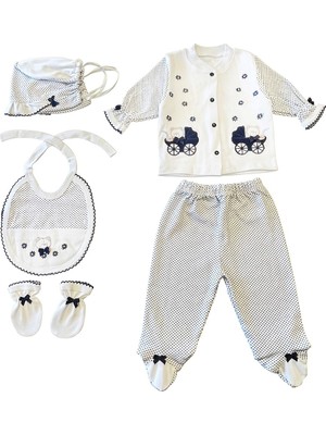 Majeur Sema Baby 5'li Set - Mavi