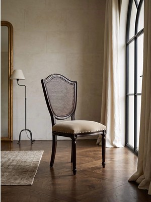 Kleinhaus Furniture Retro Ahşap Sandalye, Klasik Konforlu Tasarım (Değiştirilebilir Renk ve Kumaş)
