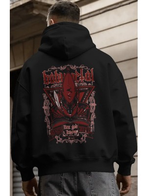 Sevbano Babymetal Rock Metal Müzik Grubu Sırt Baskılı Unisex Oversize Premium Hoodie