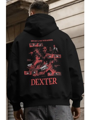Sevbano Dexter Dizi Sırt Baskılı Unisex Oversize Premium Hoodie